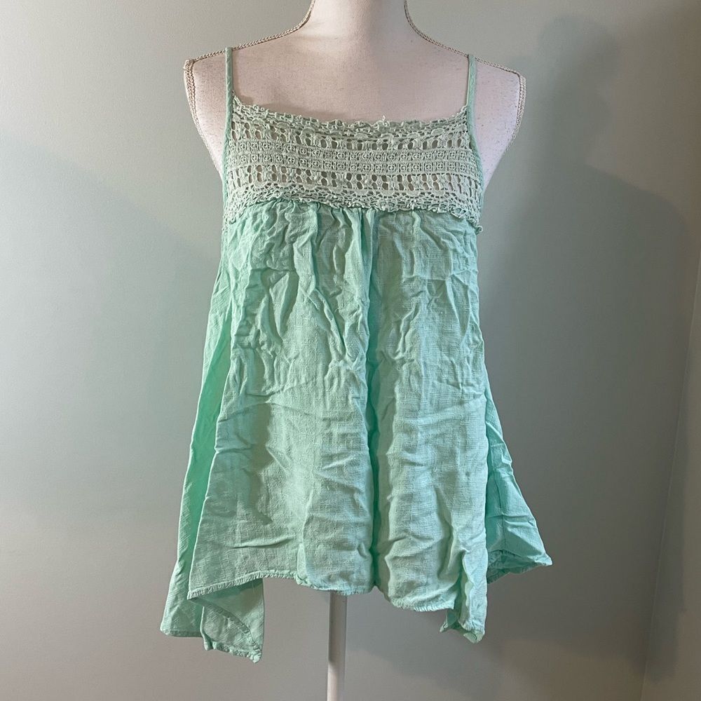 Altar’d State Mint Flowy Tank